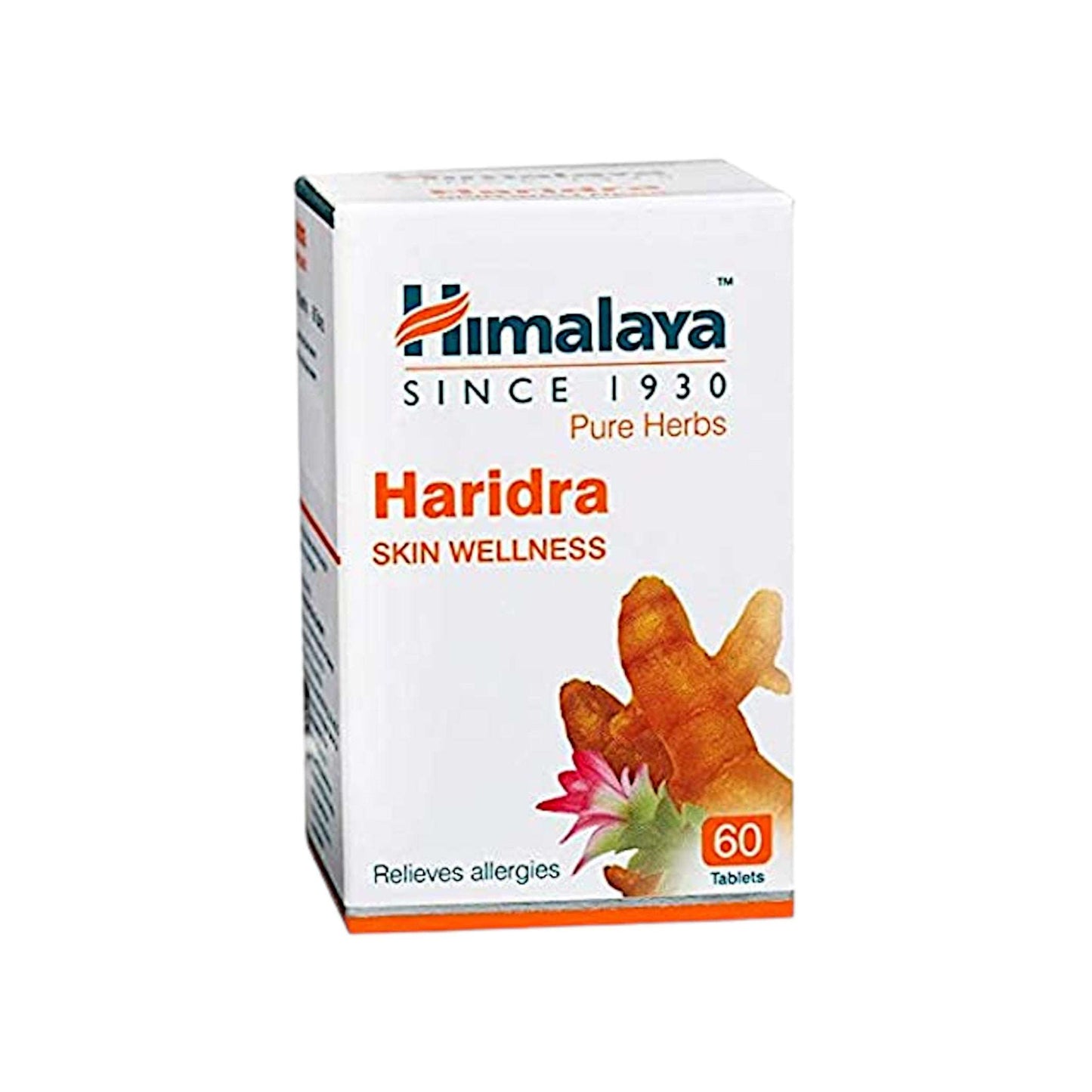 Image: Himalaya Herbals Haridra 60 Tablets: Turmeric-based tablets with anti-inflammatory and healing properties.
