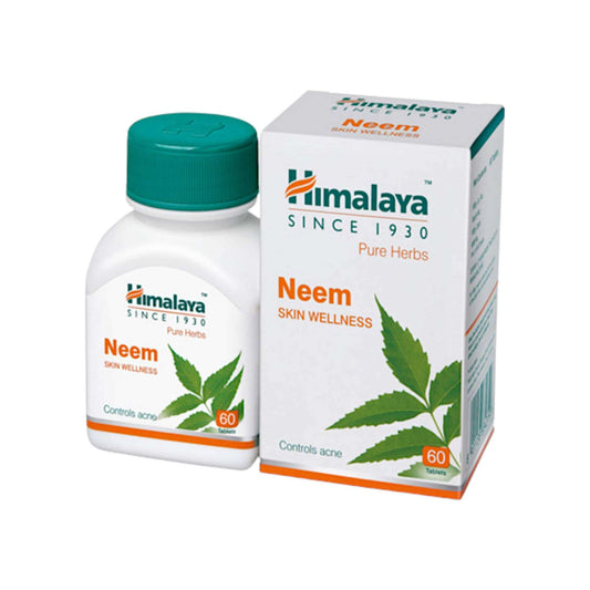 Image: Himalaya Herbals Neem 60 Tablets: Ayurvedic support for skin health, blood purification, and overall wellness.