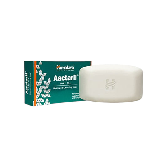 Image: Himalaya Aactaril Soap 75 g - Herbal solution for bacterial and fungal skin infections, itch relief, and skin health.