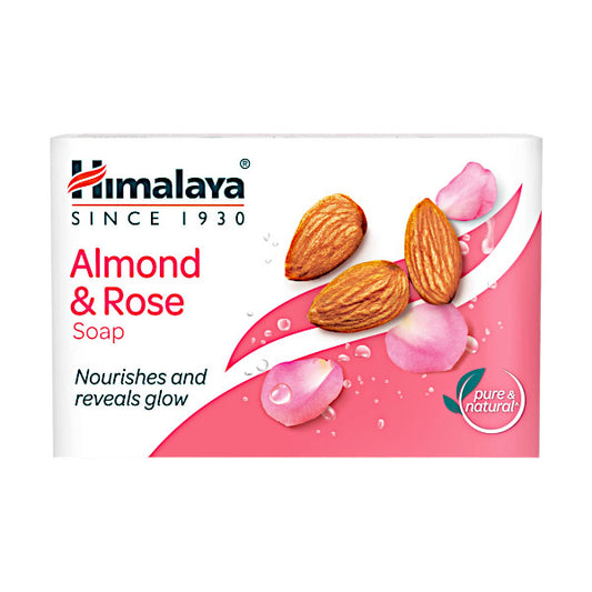 Image: Himalaya Herbals Almond & Rose Soap 125g: Smooth, refreshed skin with natural ingredients.