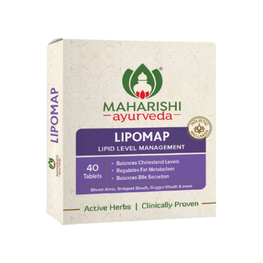 Image: Maharishi Lipomap 40 Tablets - Supports healthy cholesterol levels and circulation.