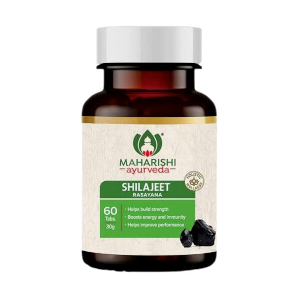 Image: Maharishi Shilajeet Rasayana: 500mg, 60 Tablets - Ayurvedic vitality for overall well-being.