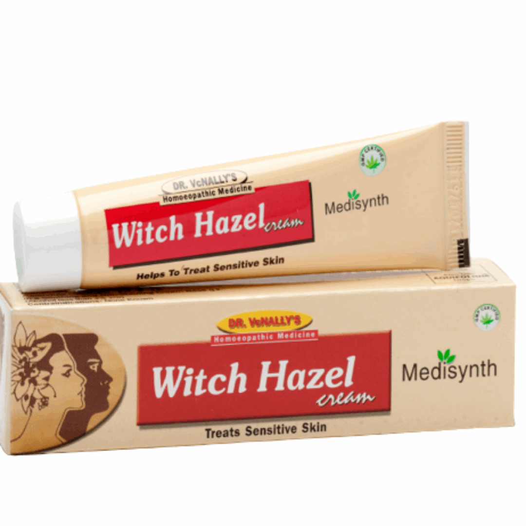 Image: Medisynth Witch Hazel Cream 20 g - For sensitive skin care, wrinkle reduction, and blemish healing.