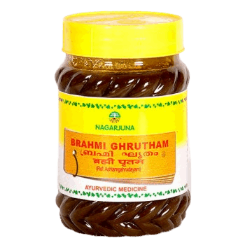 Image: Nagarjuna - Brahmi Ghrutham 100 ml - Ayurvedic medicated ghee for cognitive health and mental well-being.