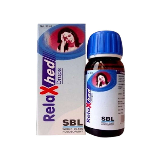  Image: SBL RelaxHed Tablets 25 g - Homeopathic Relief for Migraine and Headaches.