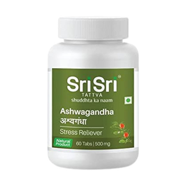 Sri Sri Ayurveda Ashwagandha 60 Tablets: Holistic well-being for resilience and balance on life's journey..