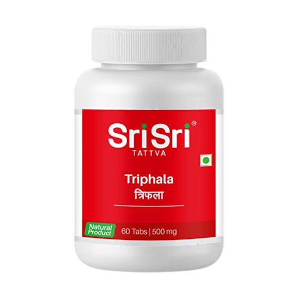 Image: Sri Sri Ayurveda Triphala 60 Tablets - Ayurvedic Support for Digestive Health.