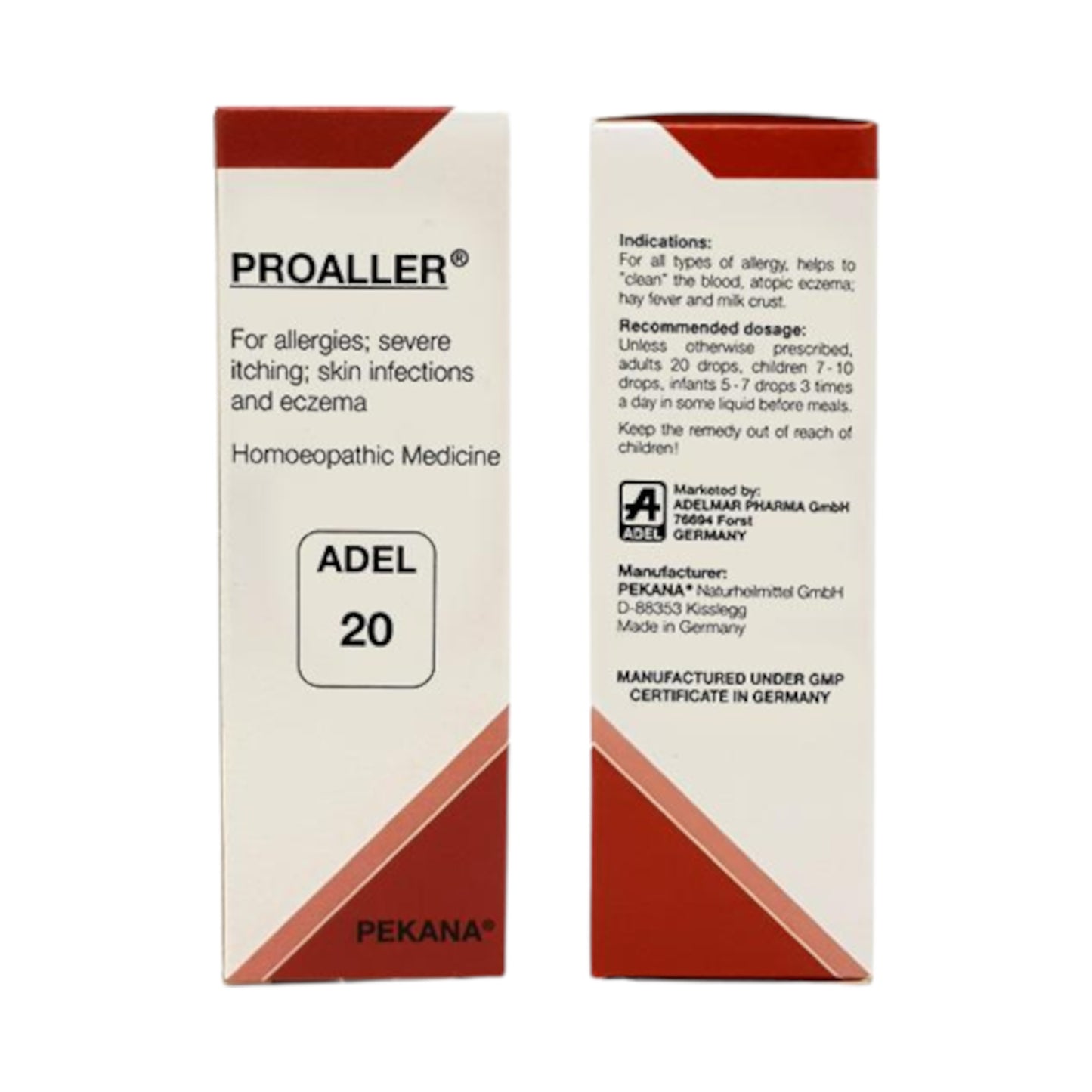 Image: ADEL20 Proaller Drops 20 ml: Homeopathic Relief for Skin Infections and Allergies.