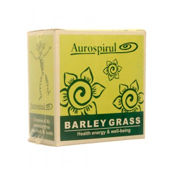 Image: Aurospirul Barley Grass 100 Capsules - A natural dietary supplement for health and vitality.