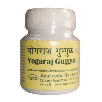 Image: Ayurveda Rasashala Yograj Guggulu 60 Tablets: Detoxifying ayurvedic supplement.