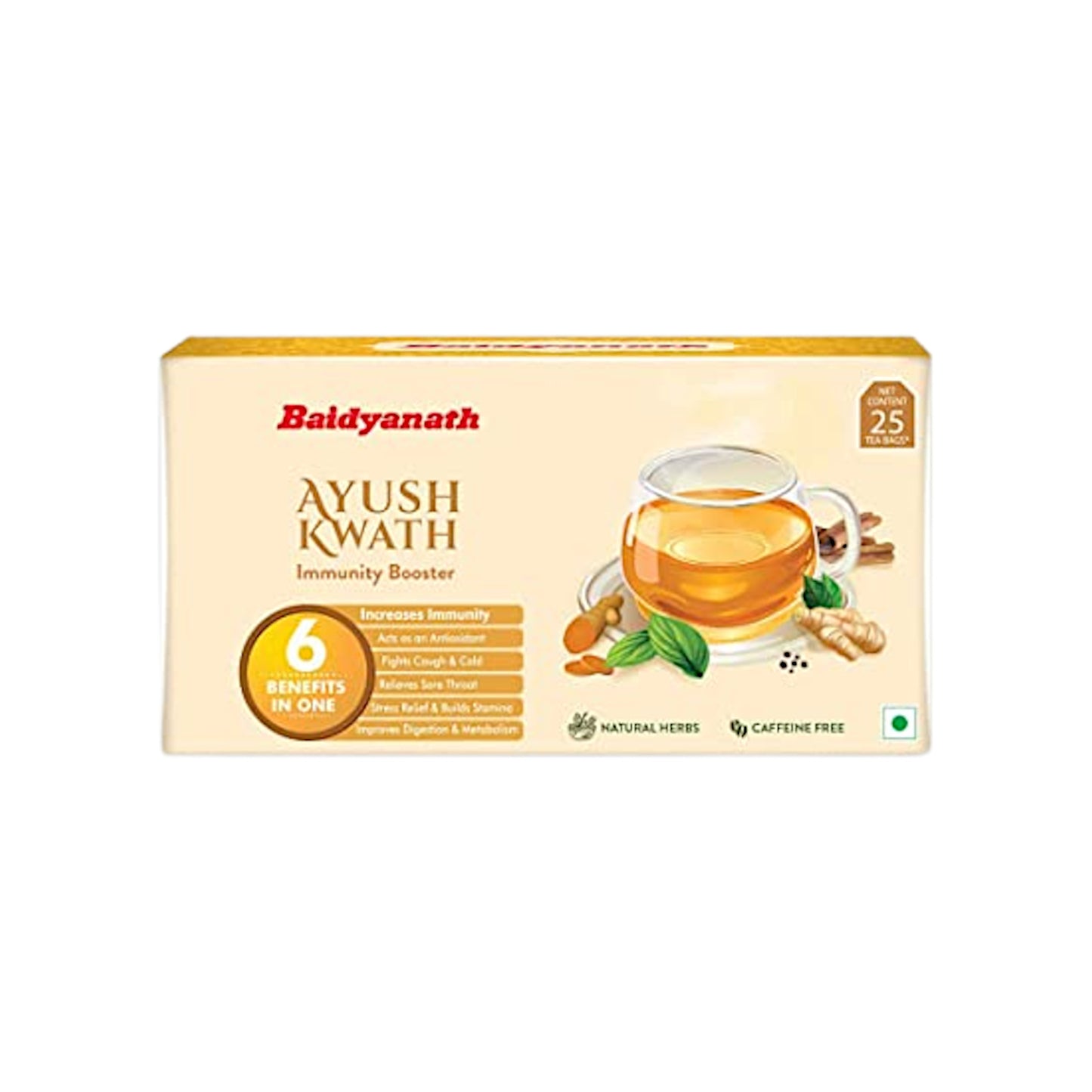 Image: Baidyanath Ayush Kwath 25 Teabags: A herbal tea blend for immune support