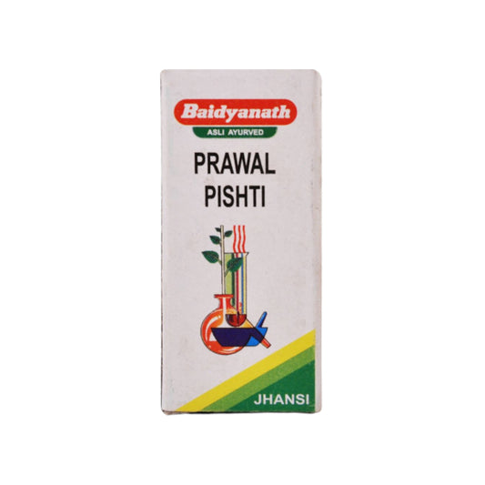 Image: Baidyanath Prawal Pishti Tonic 10 ml: Ayuvedic tonic for well-being, digestion, and respiratory support.