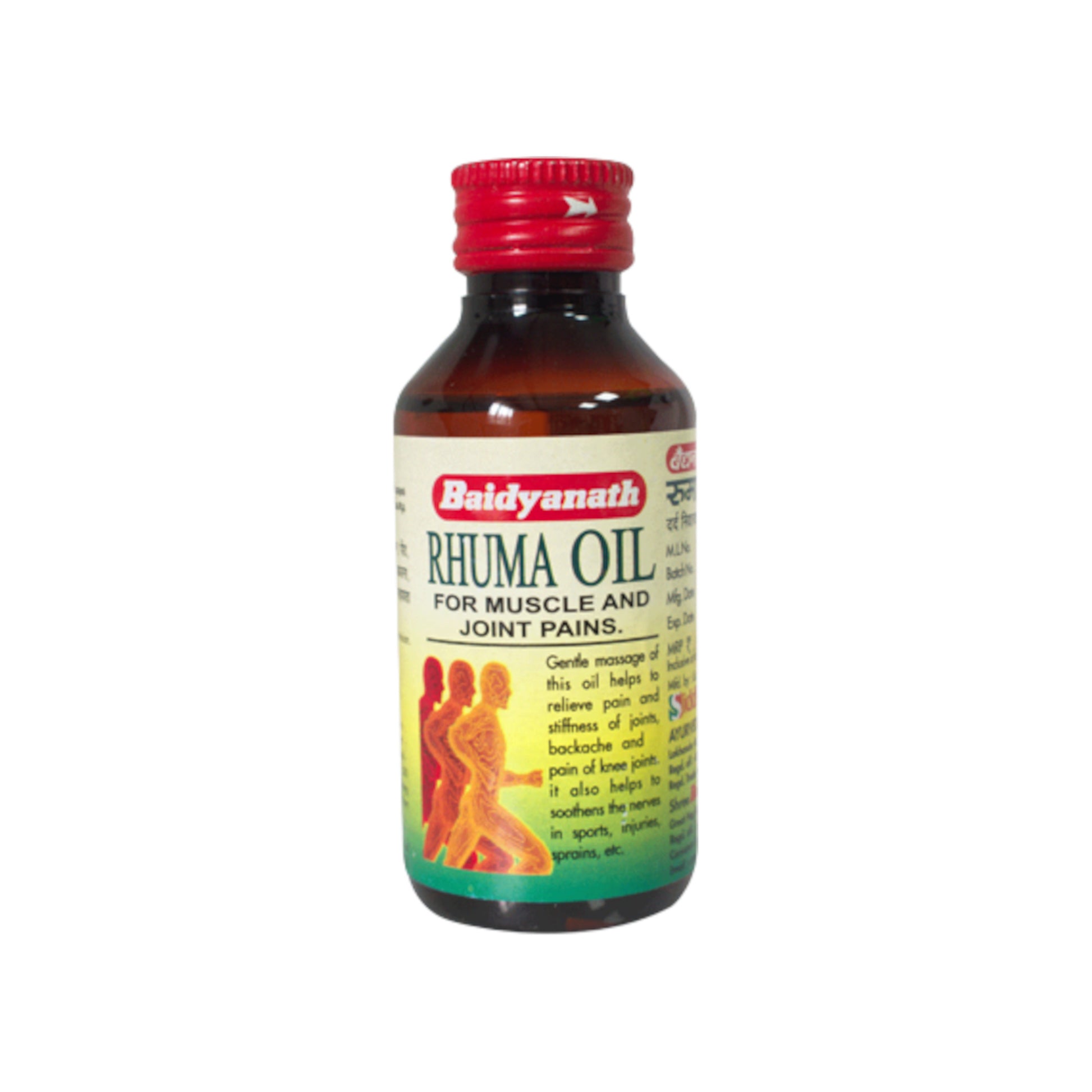Image:  Baidyanath Rhuma Oil 100 ml : instant relief for muscle and joint pain.
