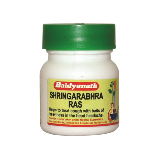 Image Baidyanath Shringarabhra Ras 40 Tablets: Ayurvedic medicine for respiratory and digestive disorders.