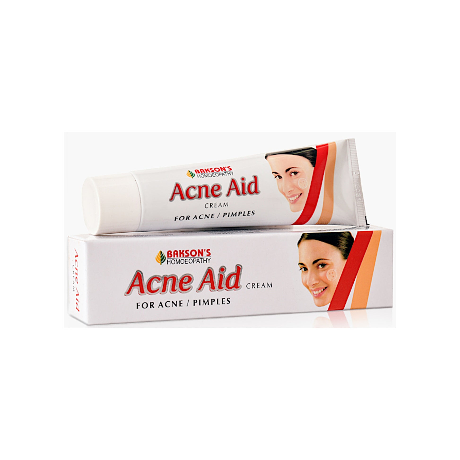Image: Bakson's Acne Aid Cream 30 g: Homeopathic solution for clear, acne-free skin.