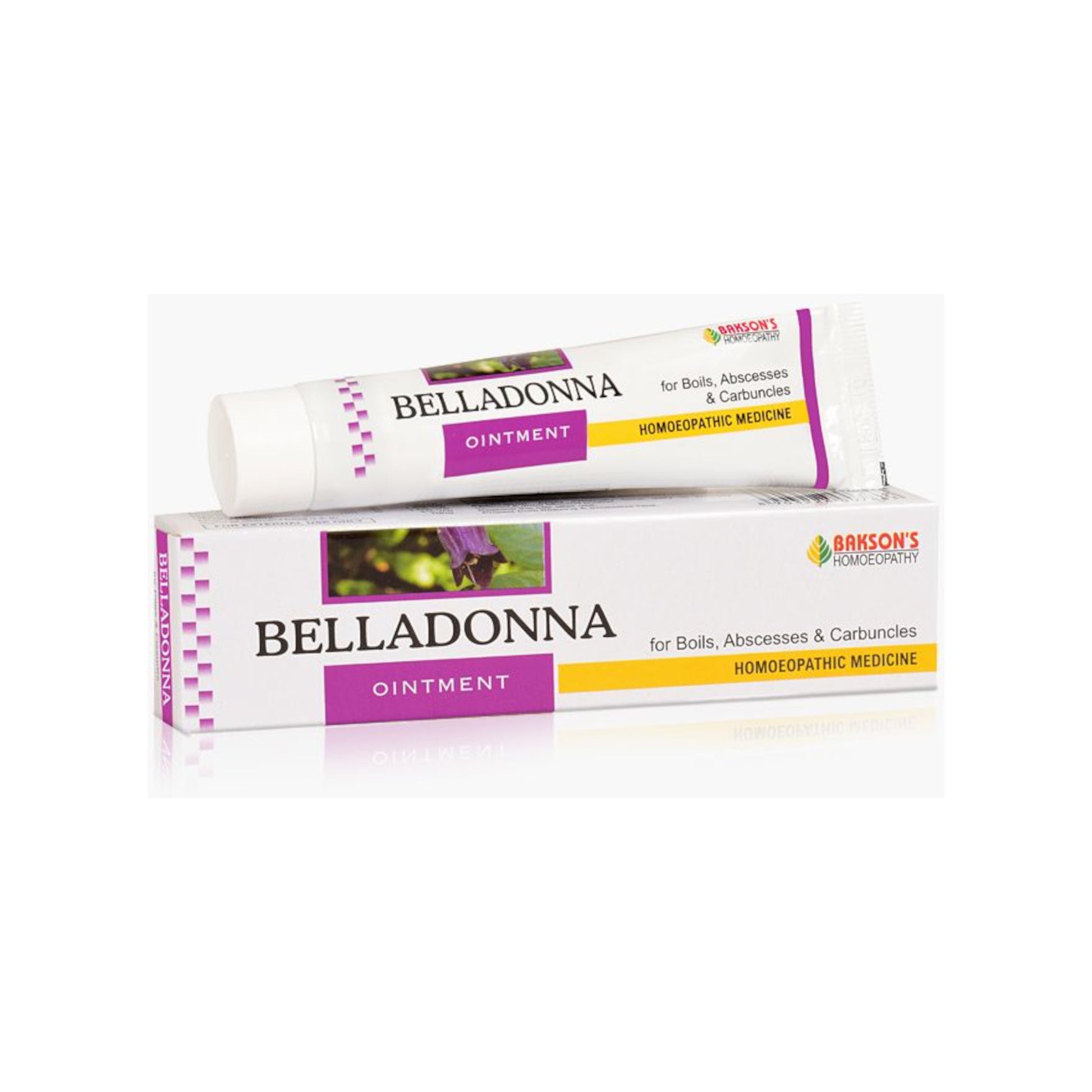 Image: Bakson's Belladonna Ointment 25 g: Homeopathic relief for inflammation.