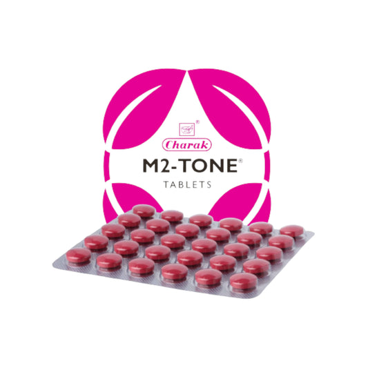 Image of Charak - M2 Tone: Trusted ayurvedic remedy for menstrual disorders, DUB, and infertility in 30 Tablets.