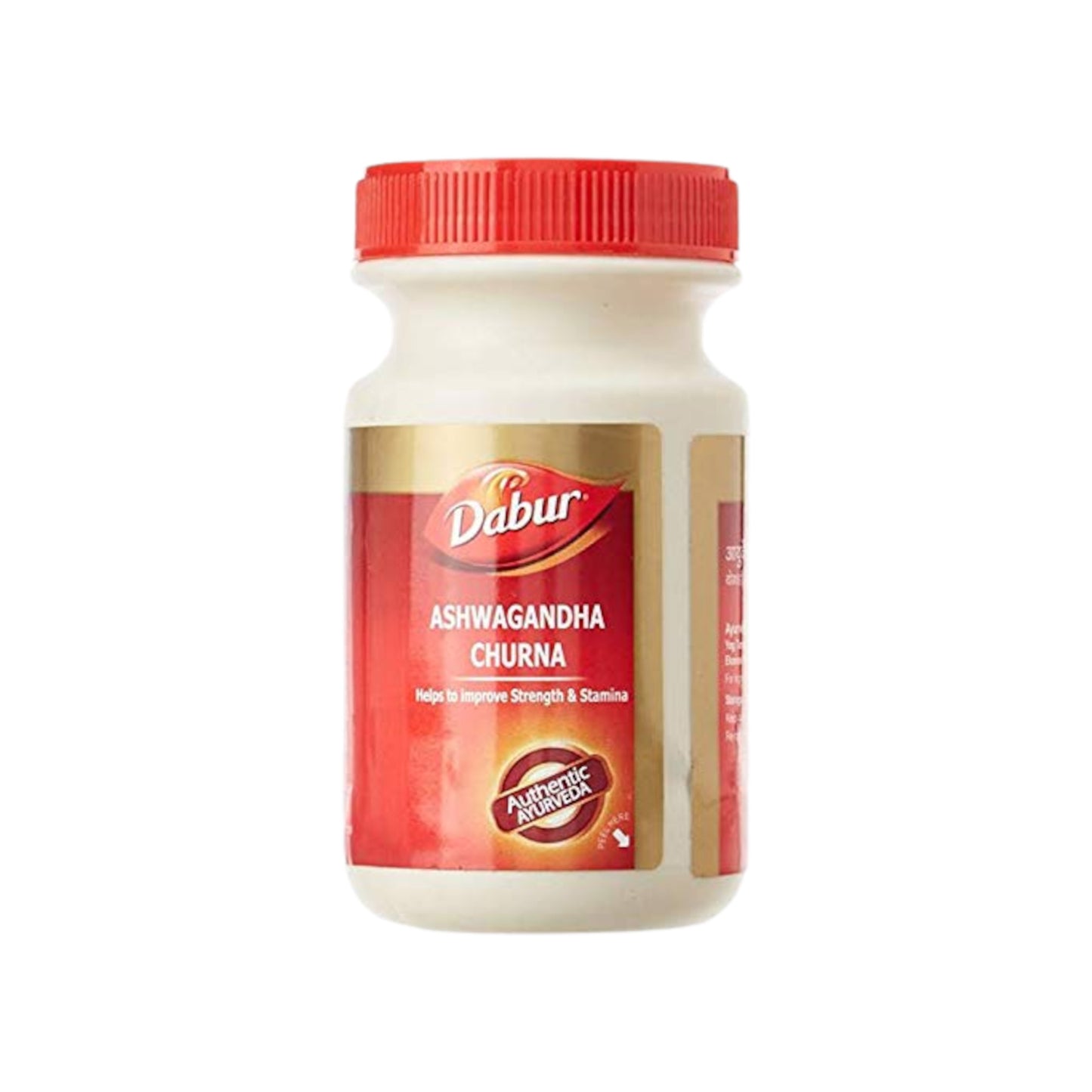 Image of Dabur Ashwagandha Churna: Traditional Ayurvedic Adaptogen for Stress Support and General Well-being.
