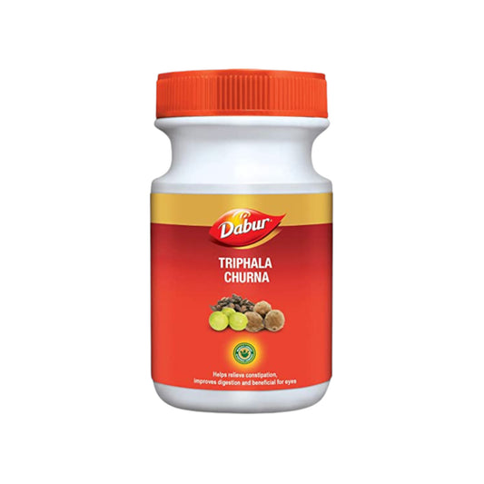 Image for Dabur Triphala Churna Powder - 120g. A gentle and effective herbal laxative for deep cleansing, detoxification, and digestive harmony..