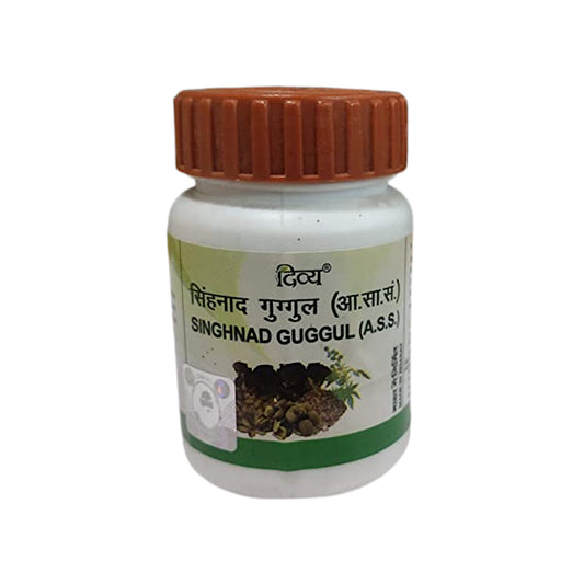 Image for Divya Patanjali Singhnad Guggulu 40 Tablets: Ayurvedic remedy for joint diseases, rheumatoid arthritis, pain, and inflammation.