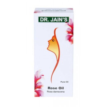 Image for Dr. Jain's Rose Oil - 5 ml. Offers skin healing, hormone balance, mood enhancement, and improved circulation.