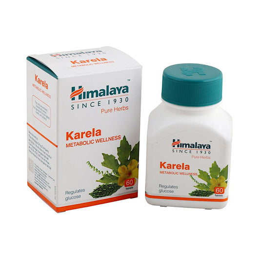 Image: Himalaya Karela 60 Tablets  Ayurvedic support for diabetes and overall health, rich in vitamins and minerals."