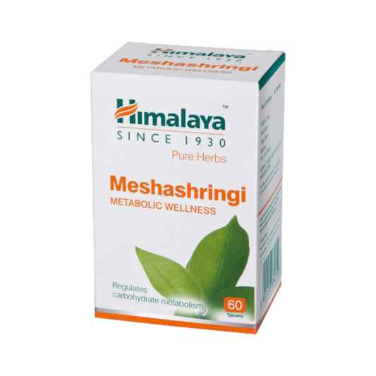 Image: Himalaya Herbals Meshashringi 60 Tablets: Ayurvedic support for diabetes, sugar metabolism, and overall wellness.