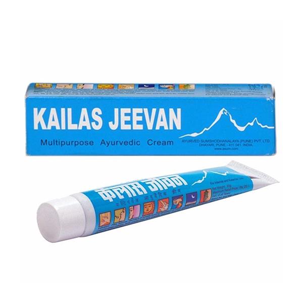 Image: Kailas Jeevan Ayurvedic Cream 20 g - Multi-purpose for internal and external use, regulates body heat and pitta.