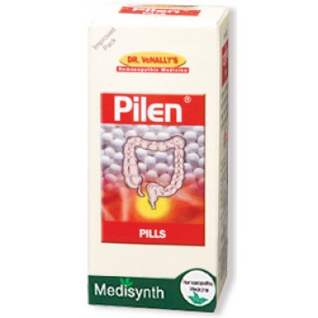 Image: Medisynth Pilen Forte Pills 25 g - Homeopathic remedy for hemorrhoids, providing relief from pain and bleeding.