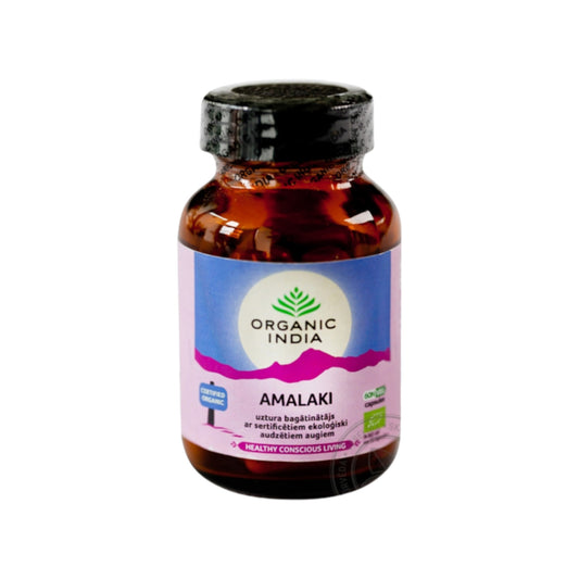 Image: Organic India Amalaki 60 Capsules - Ayurvedic Immunity Booster and Antioxidant Capsules.