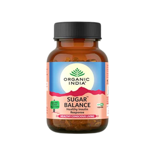 Image: Organic India - Sugar Balance for Diabetes 60 Capsules: Ayurvedic support for diabetes.