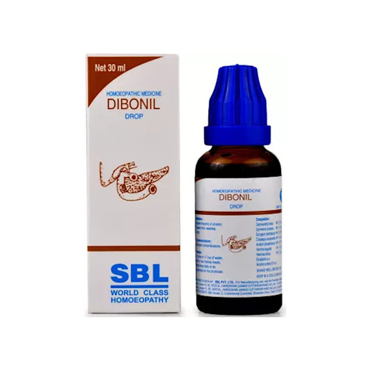Image: SBL Dibonil Drops 30 ml - Homeopathic Diabetes Management Solution.
