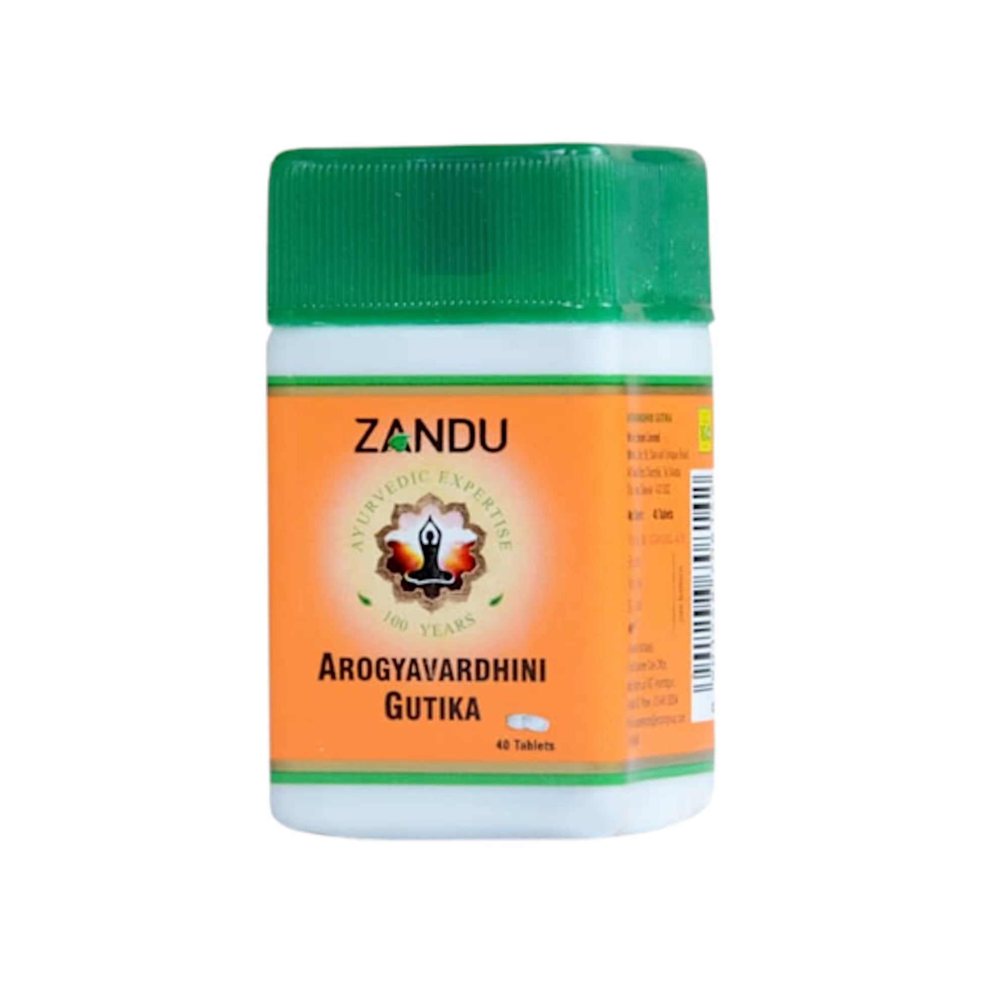 Image: Zandu Arogyavardhani Gutika 40 Tablets - Ayurvedic remedy for Skin and Blood Health.