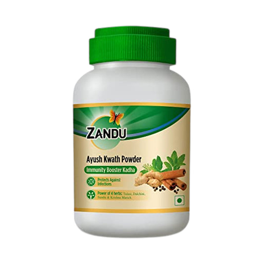 Zandu Ayush Kwath Tea-Powder 100 g - Immune-Boosting Herbal Blend.